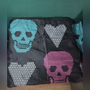 Betsey Johnson Skulls and Hearts Shower Curtain